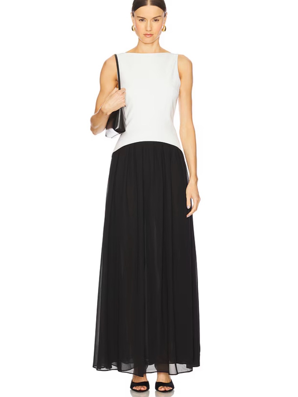 Lovers and Friends Black and White Maxi Dress